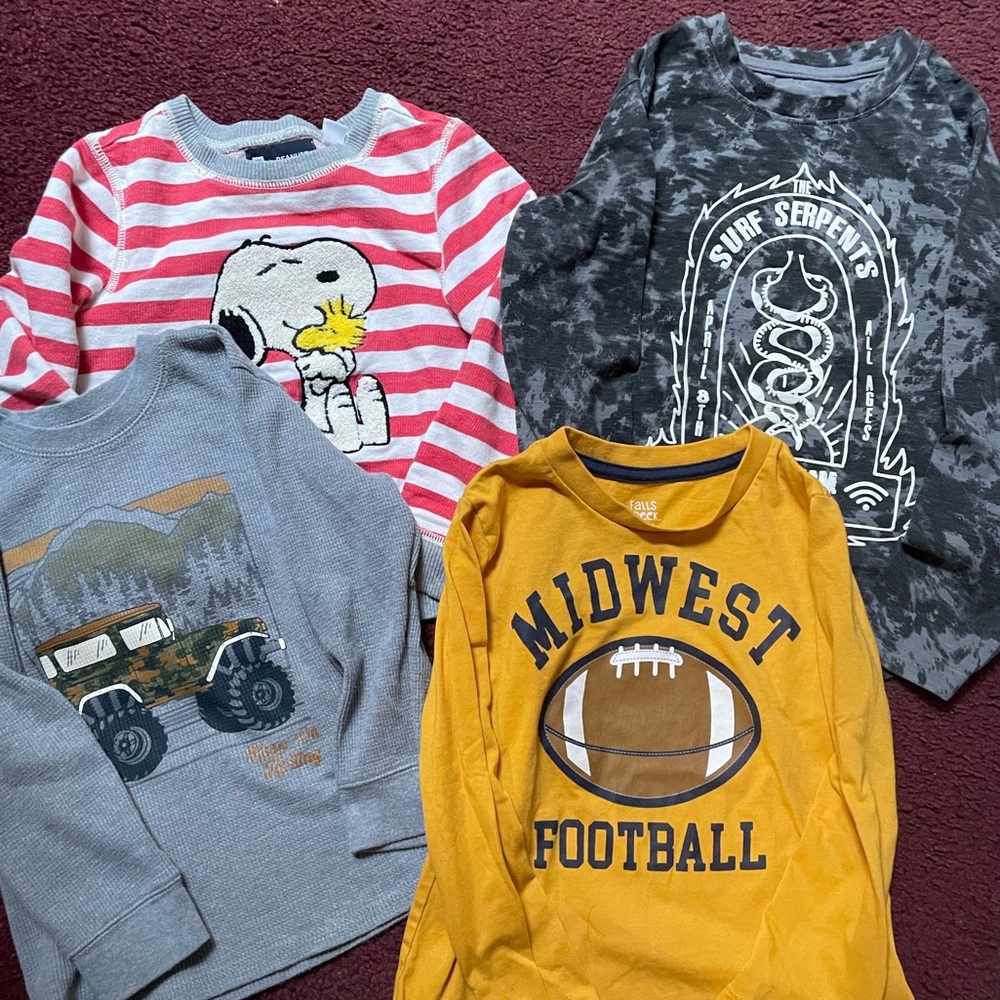 Bundle of boys shirts 4T